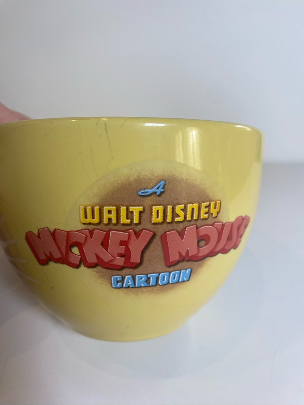 Disney Yellow Ceramic Mug with Classic Mickey Face - Picture 2 of 5
